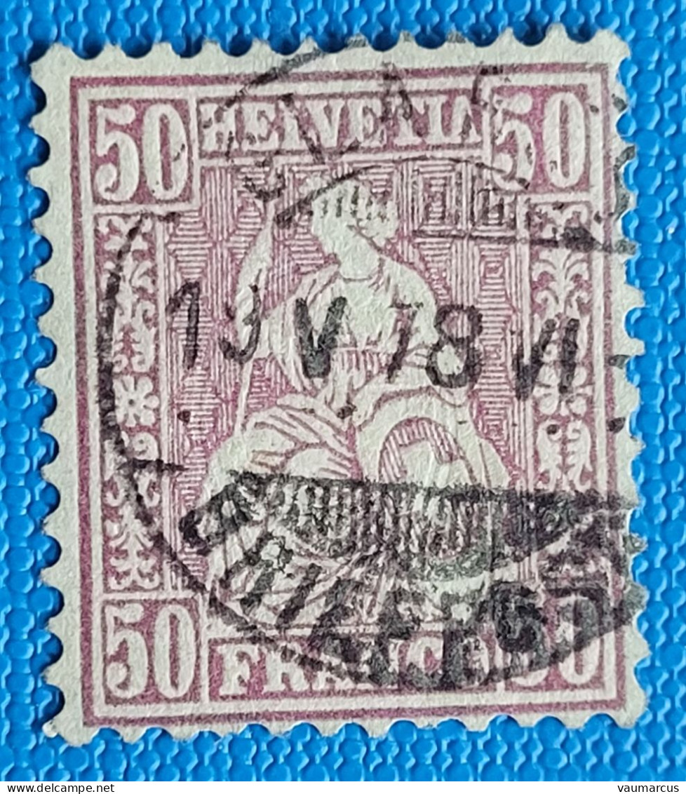 Zu 43 / Mi 35 / YT 48 Obl. GLARUS 19.5.78 SBK 100 CHF Voir Description - Used Stamps