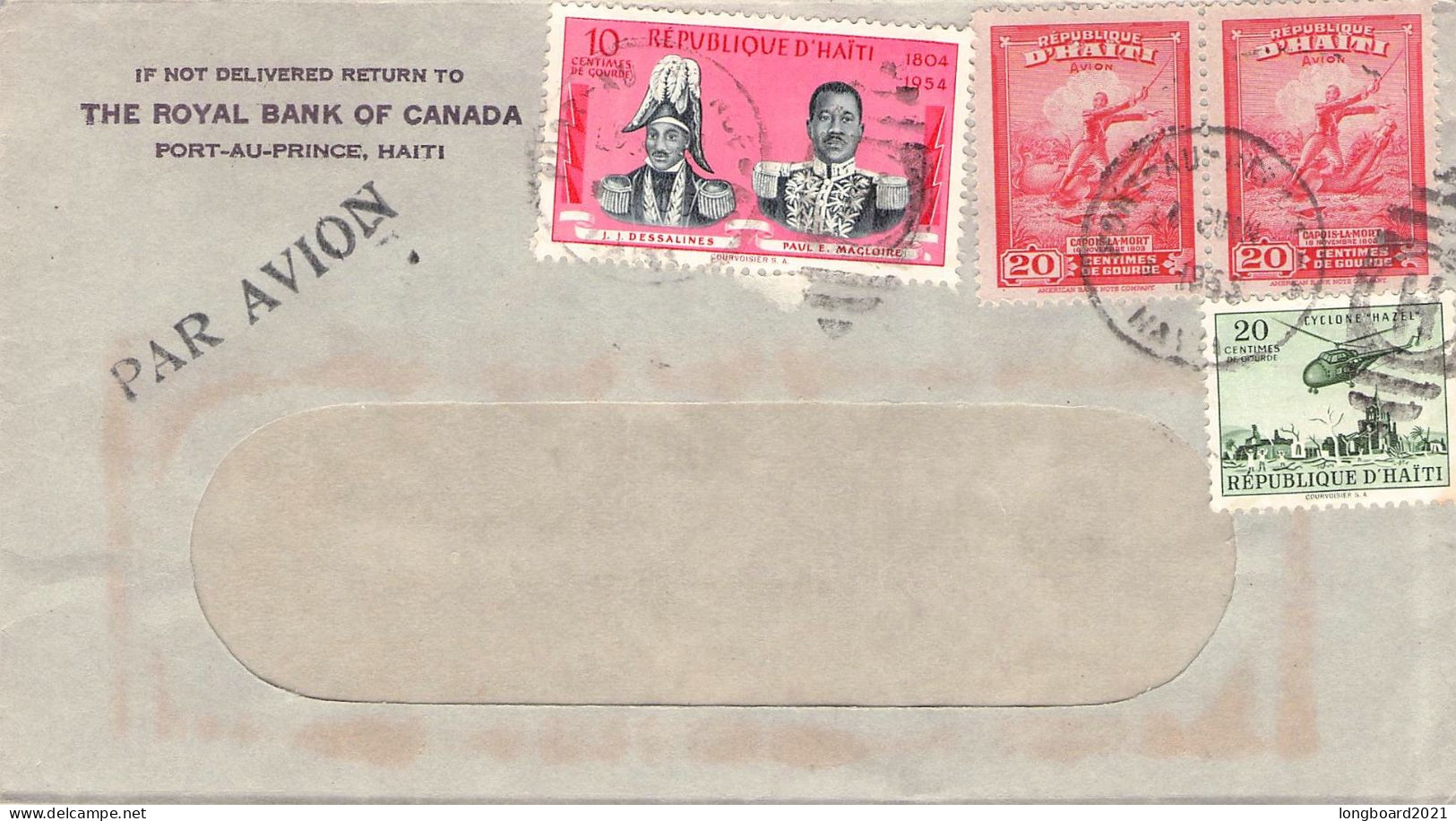 HAITI - AIR MAIL 1955 PORT-AU-PRINCE / 7082 - Haití