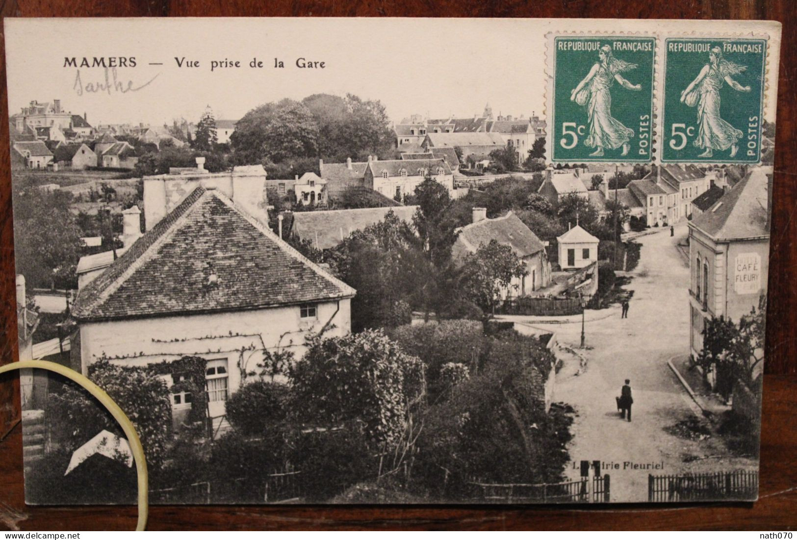 CPA AK 1910's Vue Prise De La Gare Mamers Sarthe Animée Voyagée - Mamers