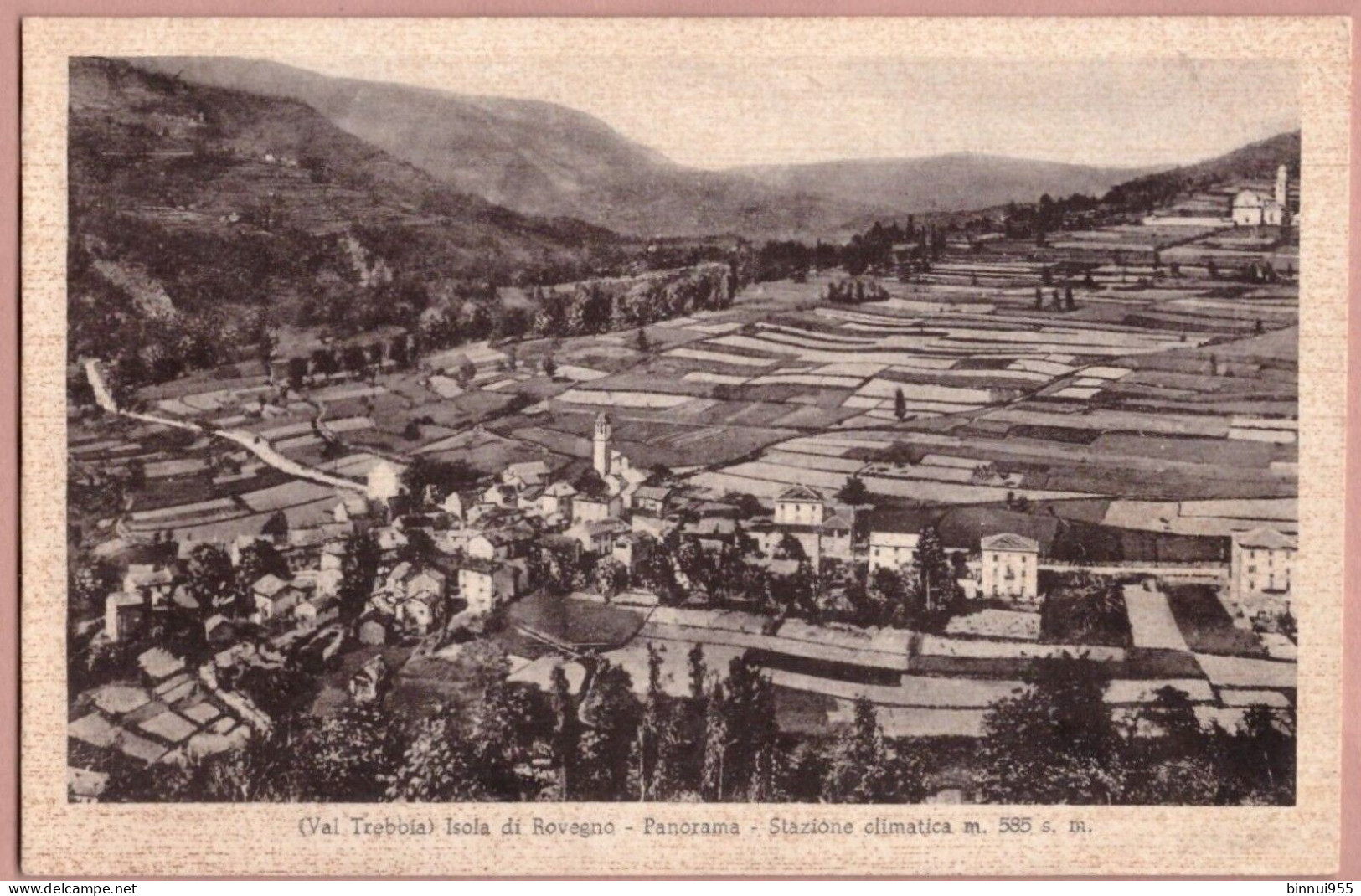 Cartolina ( Val Trebbia ) Isola Di Rovegno Panorama - Non Viaggiata - Genova (Genoa)