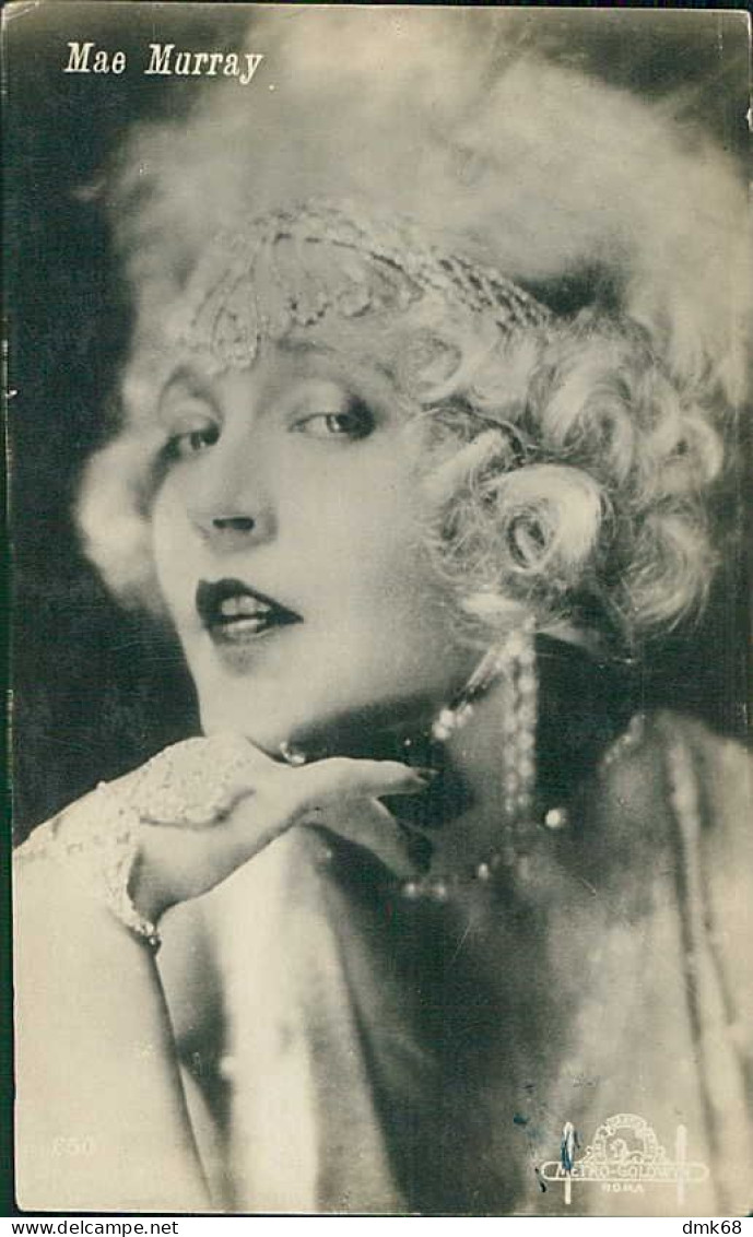 MAE MURRAY ( NEW YORK ) ACTRESS -  EDIT BALLERINI & FRATINI - RPPC POSTCARD 1920s  (TEM521) - Künstler