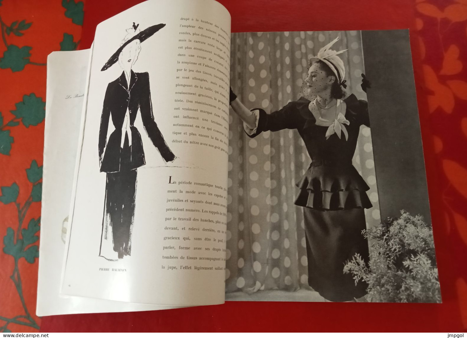 Officiel De La Mode Et De La Couture Paris Avril 1946 Collections Printemps Dior Lanvin Patou Fath Balenciaga Rochas - 1900 - 1949