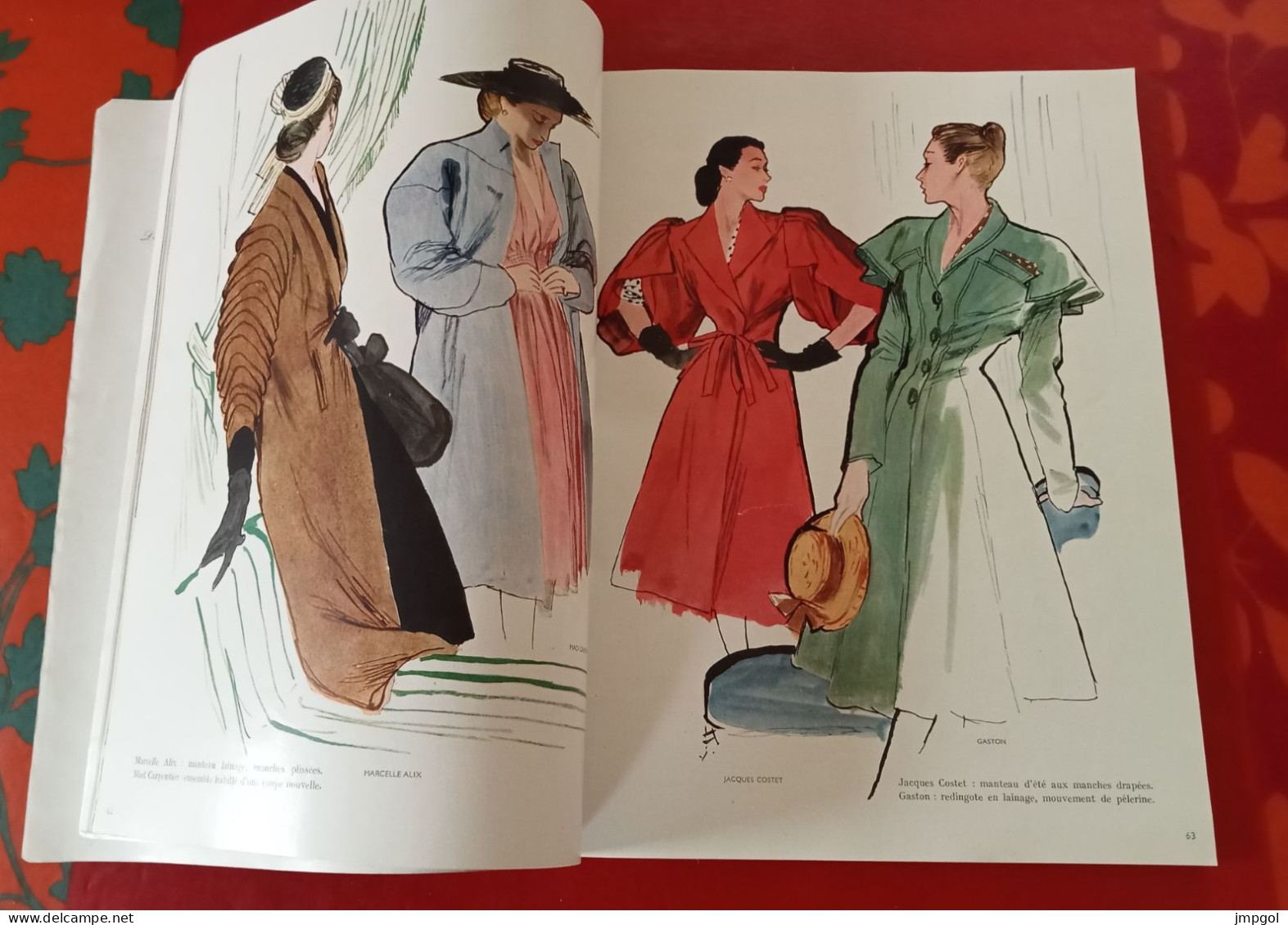 Officiel de la Mode et de la Couture Paris Avril 1946 Collections Printemps Dior Lanvin Patou Fath Balenciaga Rochas