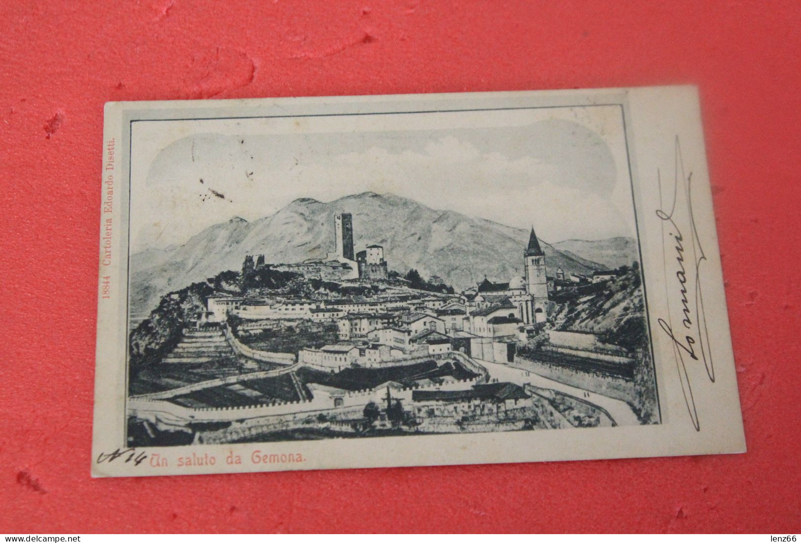 Udine Gemona Del Friuli 1900 Timbro Venzone Ed. Disetti - Udine