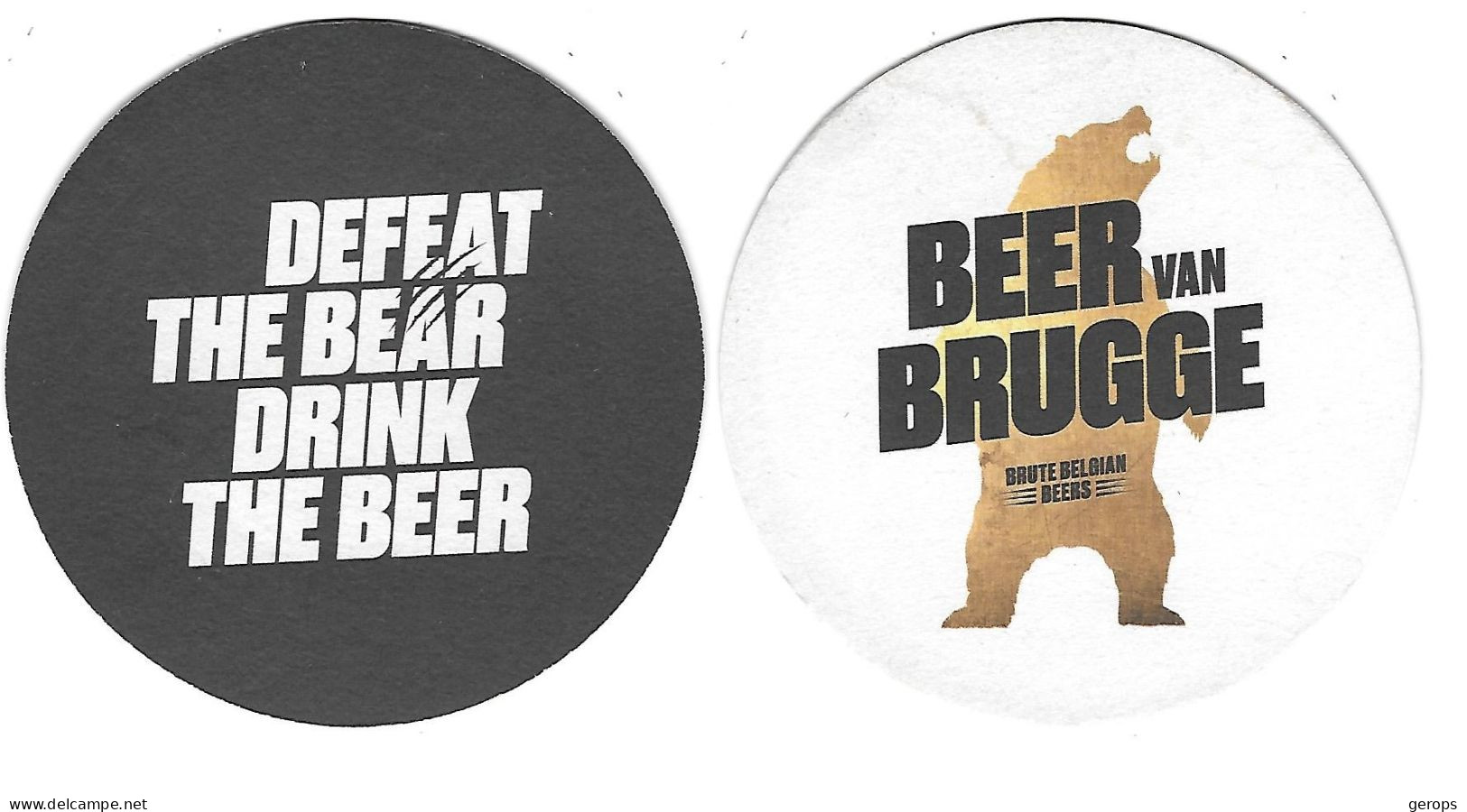 954a Brij.Kazematten Ieper Rv Beer Van Brugge (vlek) - Beer Mats
