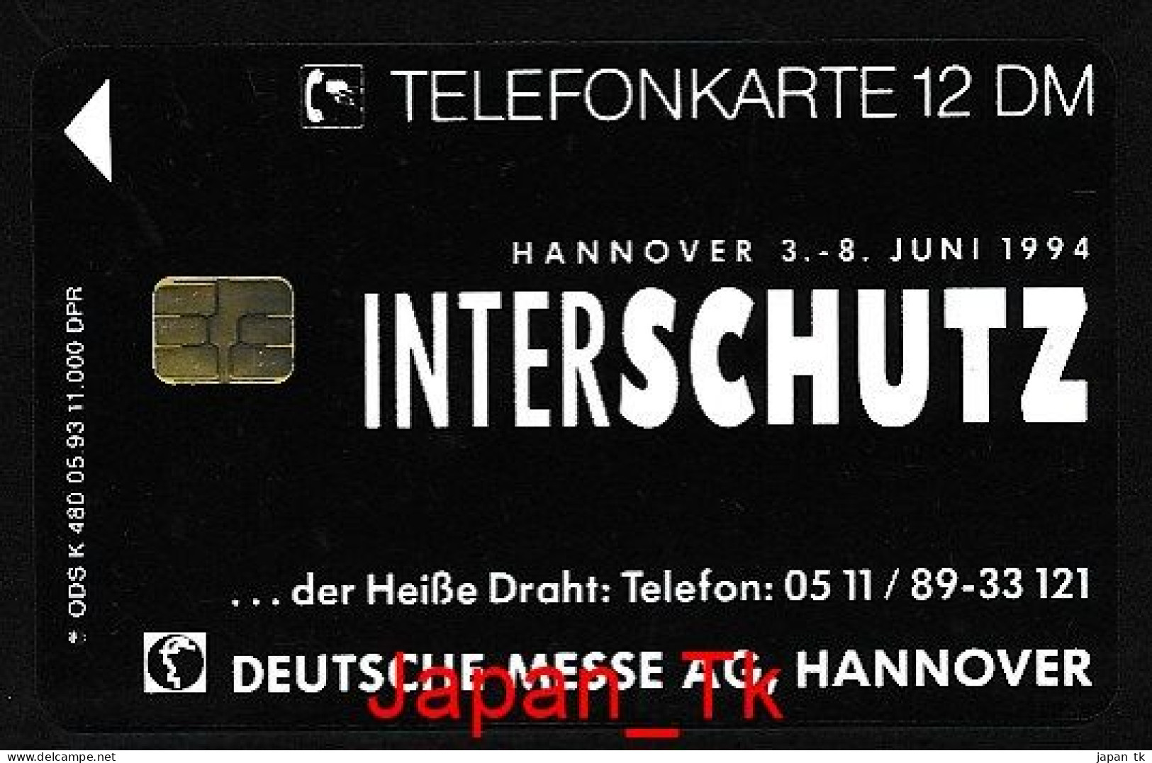 GERMANY K 480 93 Interschutz  - Aufl  11000 - Siehe Scan - K-Series : Série Clients