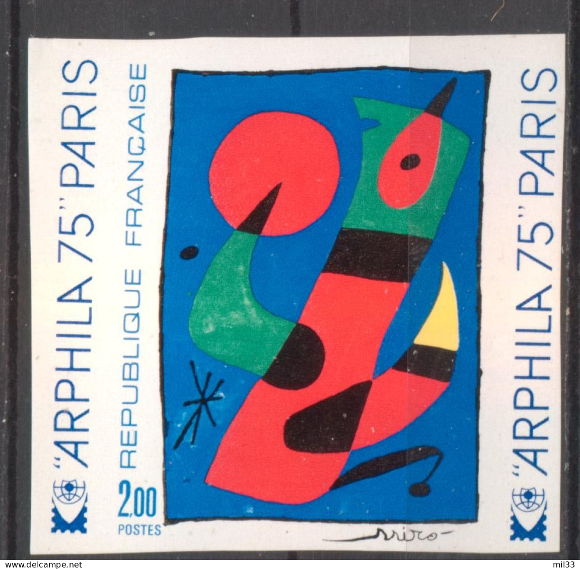 Série Artistique Miro YT 1811 De 1974 Sans Trace De Charnière - Zonder Classificatie