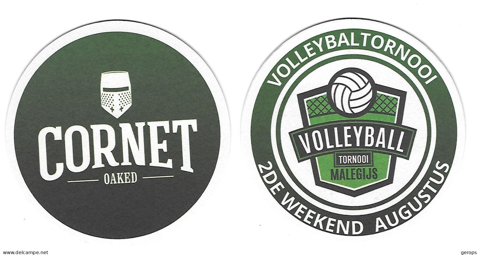 955a Brij. Palm Steenhuffel Cornet Rv Volleyball Tornooi Malegijs - Beer Mats