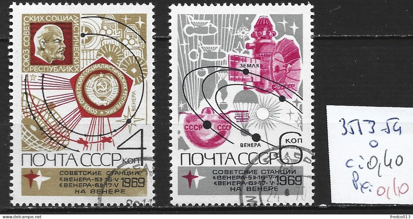 RUSSIE 3553-54 Oblitérés Côte 0.40 € - Used Stamps