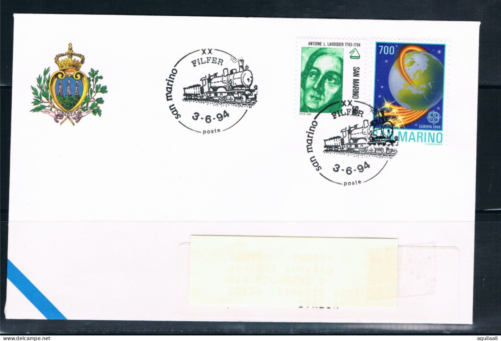 SAN MARINO 1994 -  Expo Filatelico " XX FILFER ", Annullo Speciale. - Briefmarkenausstellungen