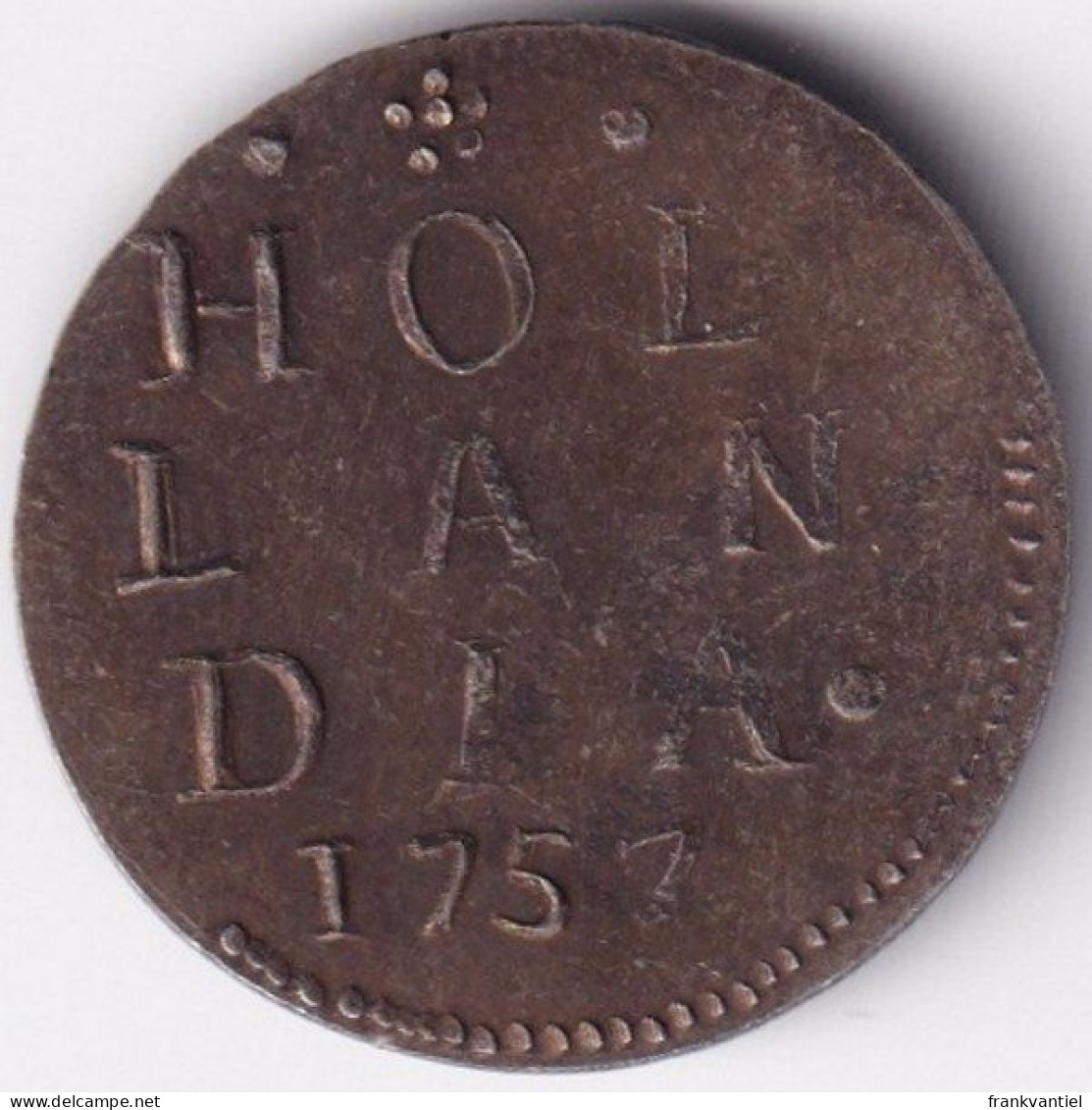 Netherlands - Holland 2 Stuiver 1757 Recent Forgery - Autres & Non Classés