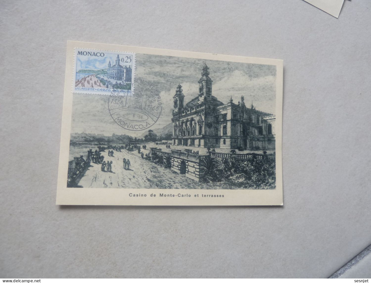 Monaco - Casino De Monte-Carlo Et Terrasses - 0f.25 - Yt 691 - Carte Premier Jour D'Emission - Année 1966 - - Cartoline Maximum