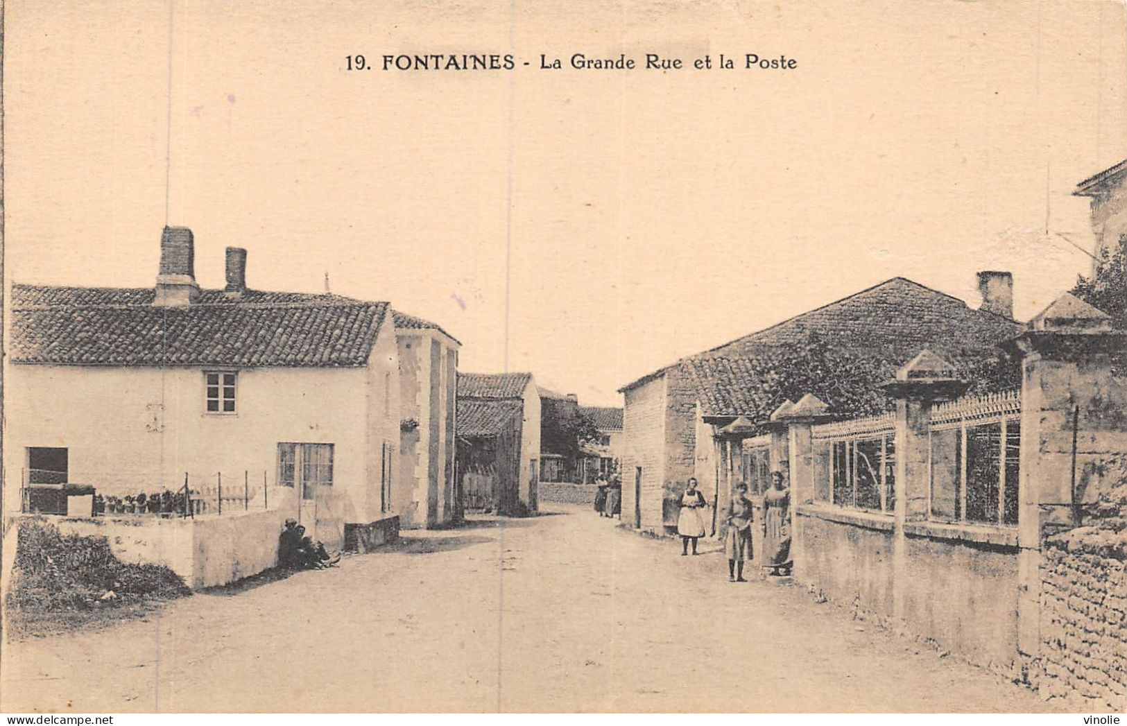 24-5672 : FONTAINES. GRANDE RUE ET POSTE - Other & Unclassified