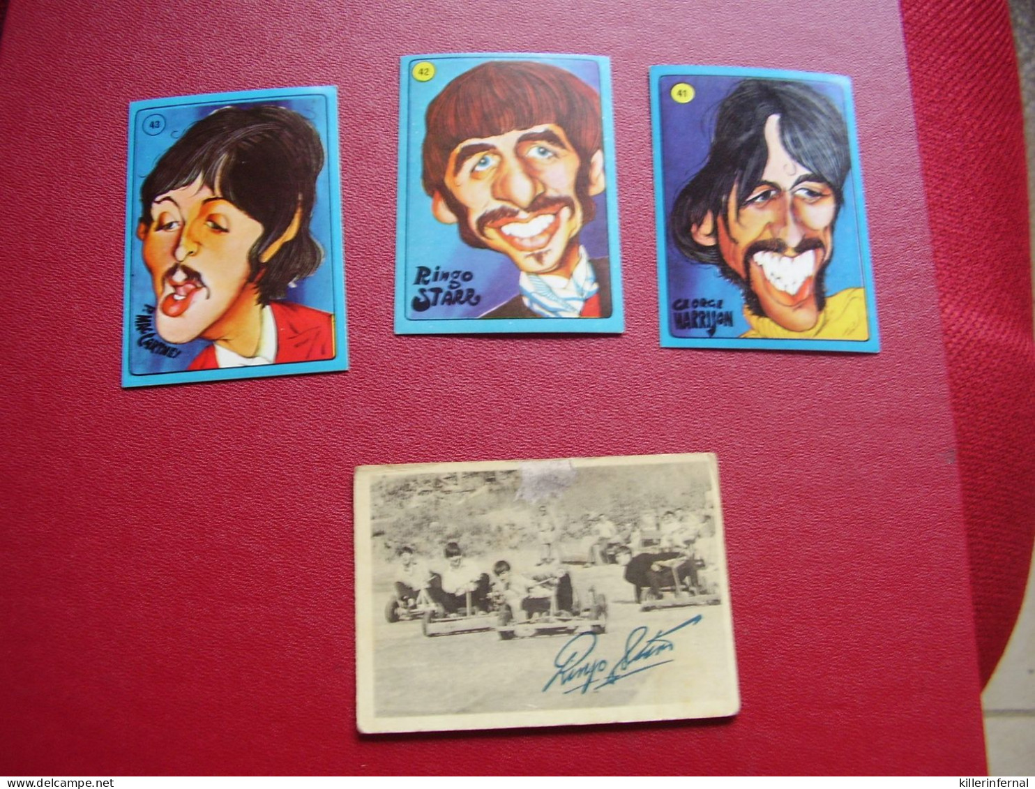 Lot Chromos Images Vignettes  Americana + Chewing Gum Ltd  *** Beatles  *** - Album & Cataloghi