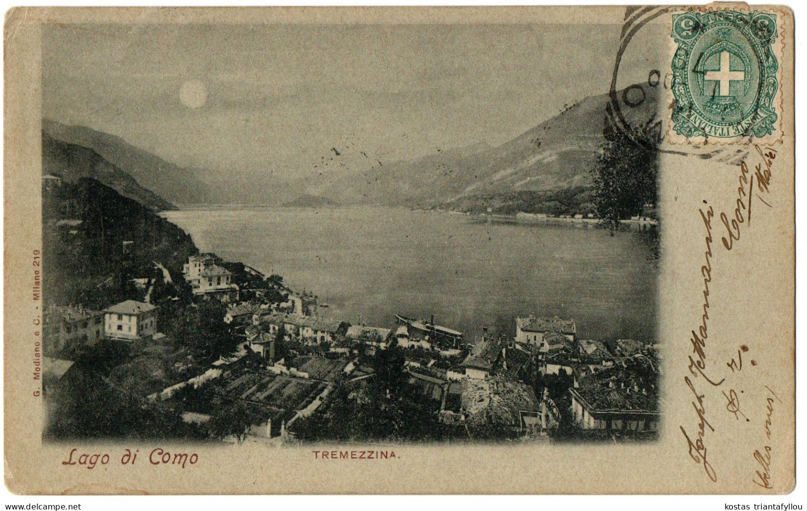 1.7.30 ITALY, LAGO DI COMO, 1900, POSTCARD - Como