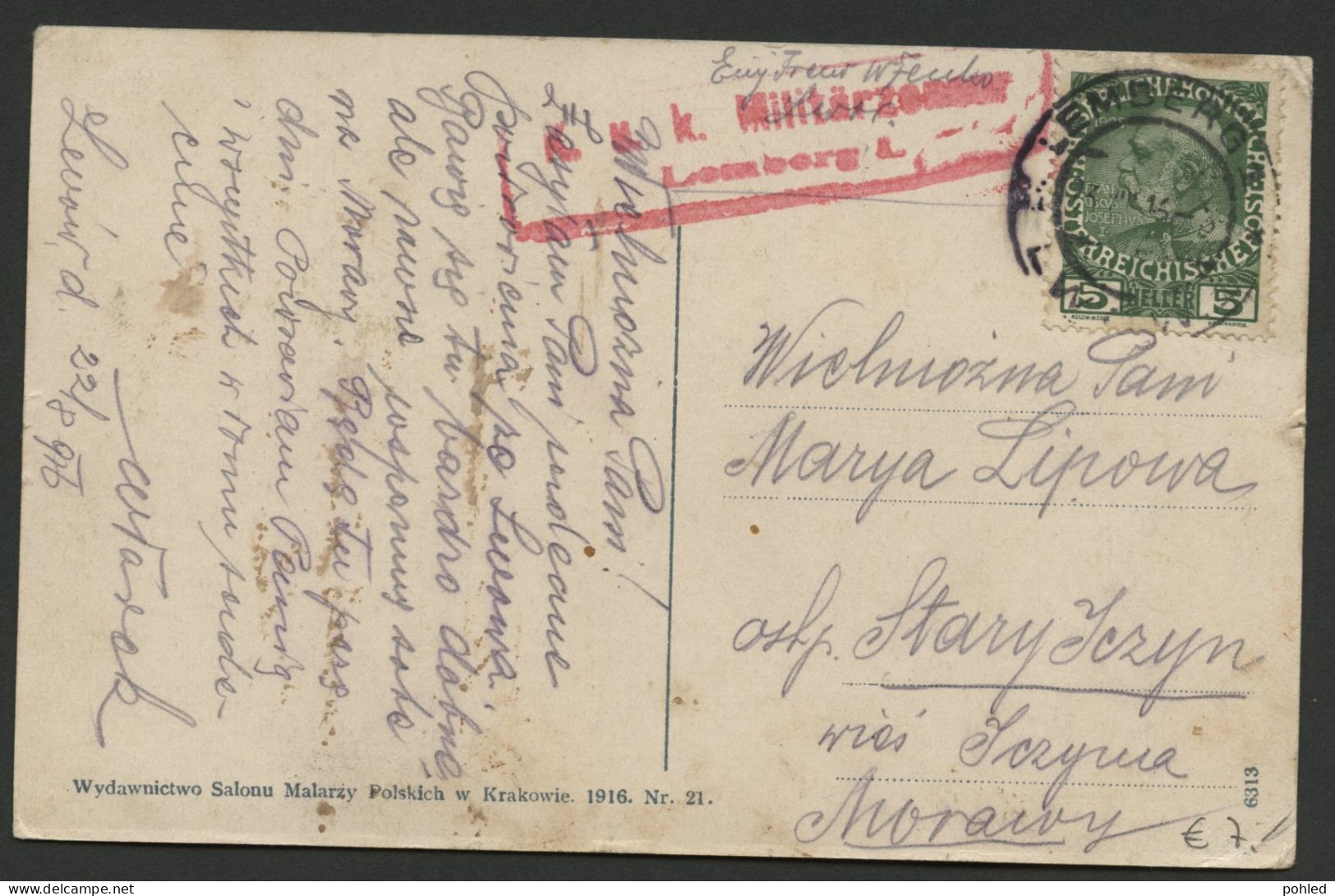 01367*UKRAINE*LVIV*LWOW*LEMBERG*HAUPTHAHNHOF*GLOWNY DWORZEC*1916 - Ukraine