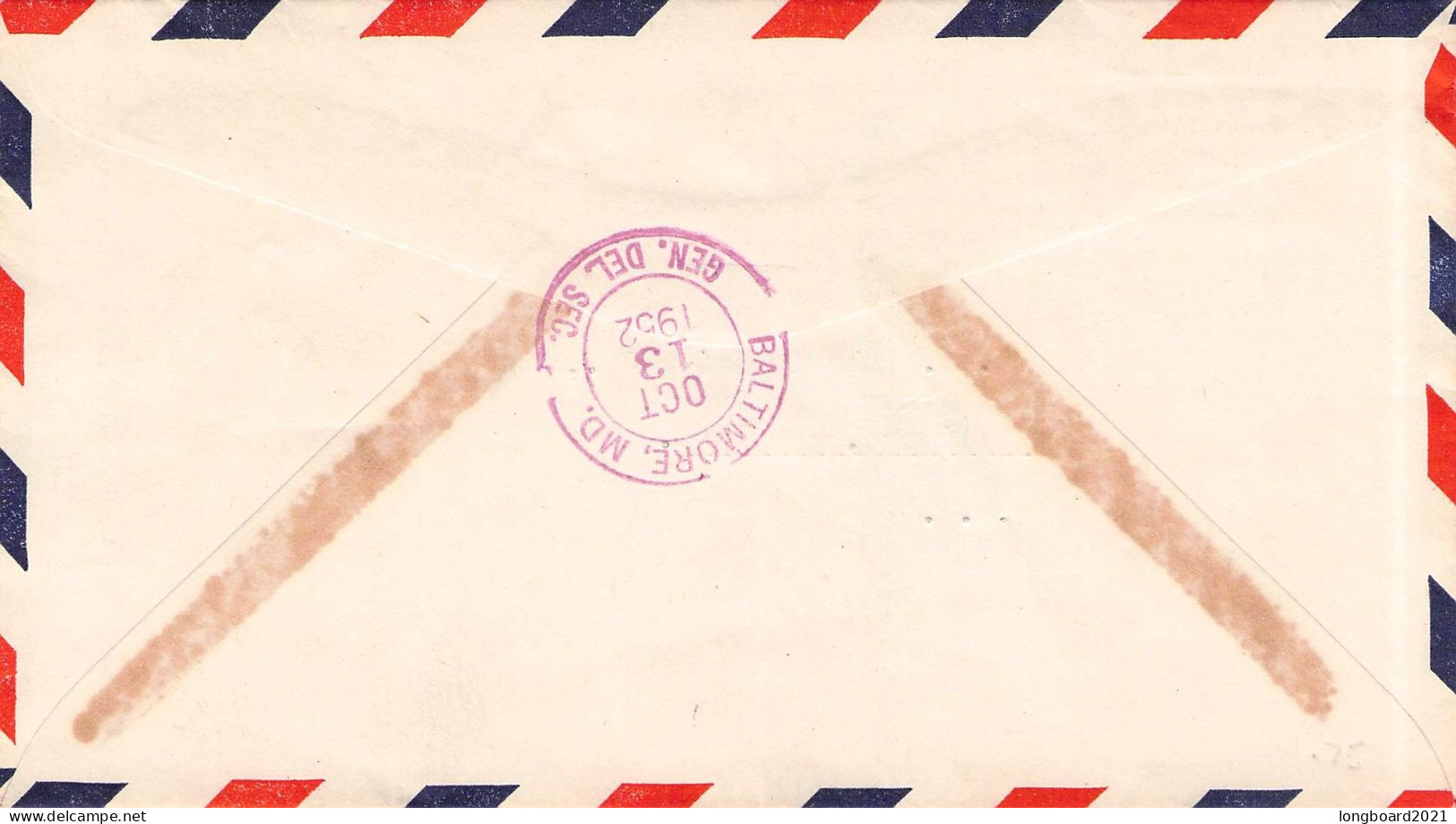 HAITI - AIR MAIL 1952 PORT-AU-PRINCE - BALTIMORE / 7084 - Haïti