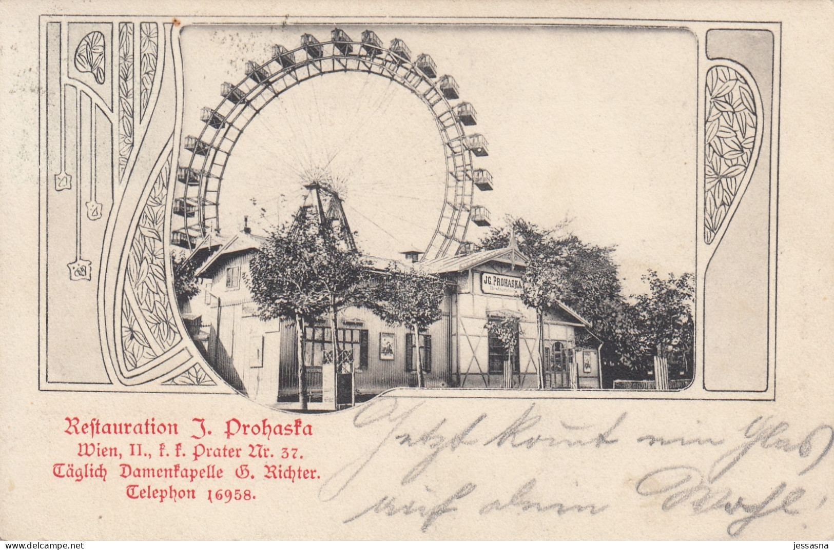 AK - Wien Prater - Restauration J. Prohaska - (täglich Damenkapelle) - 1912 - Prater