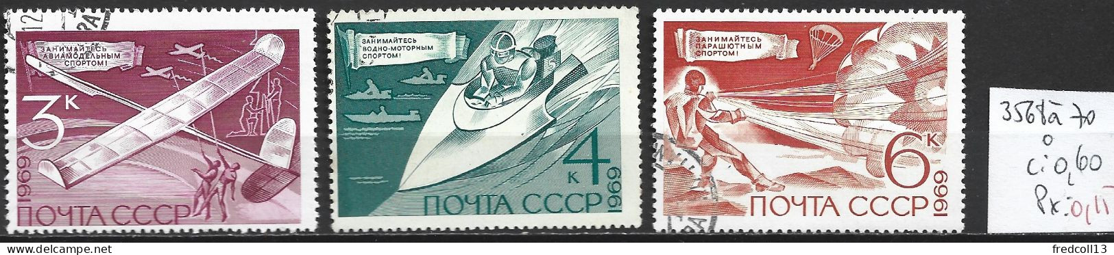 RUSSIE 3568 à 70 Oblitérés Côte 0.60 € - Used Stamps