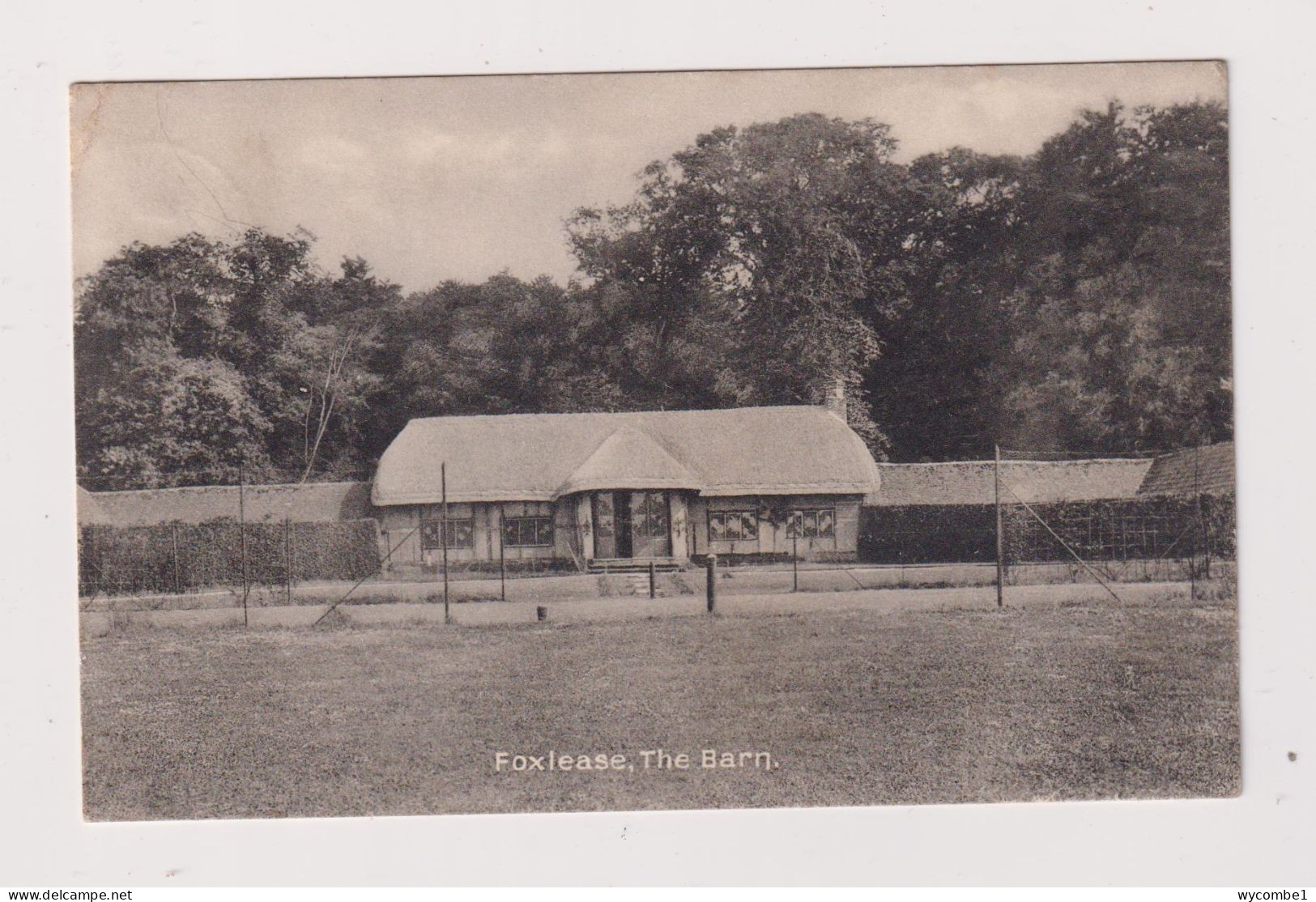 ENGLAND -  Foxlease The Barn Used Vintage Postcard - Bedford