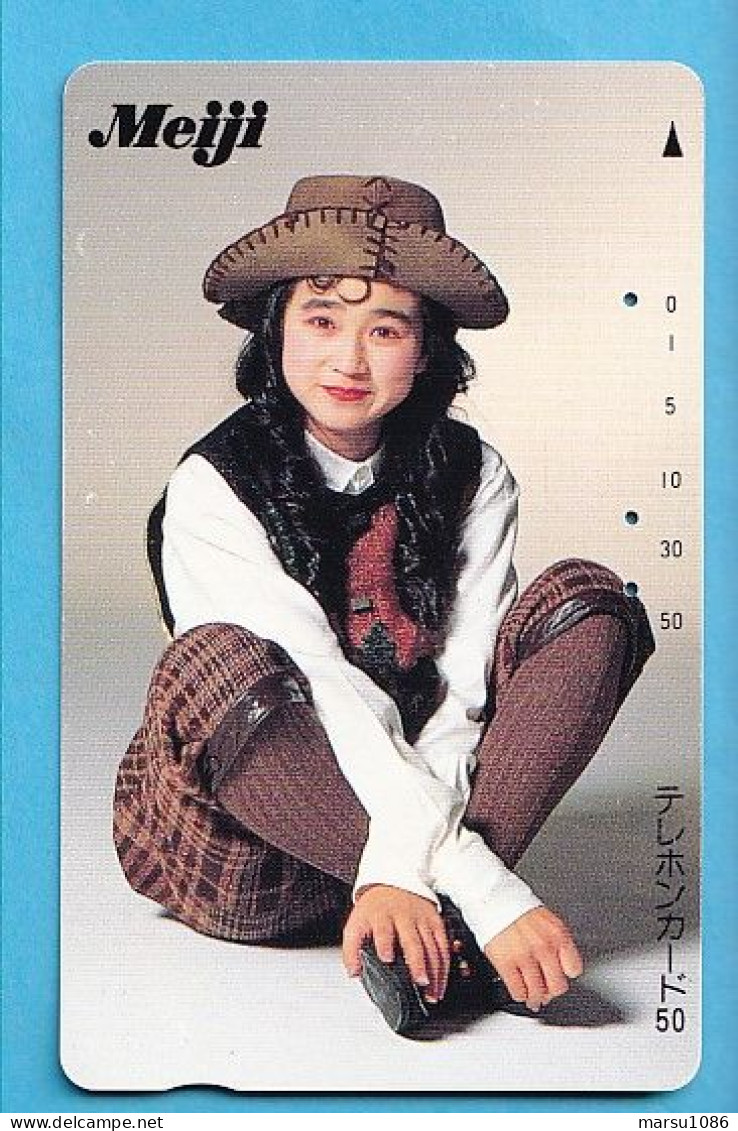 Japan Telefonkarte Japon Télécarte Phonecard -  Girl Frau Women Femme - Werbung