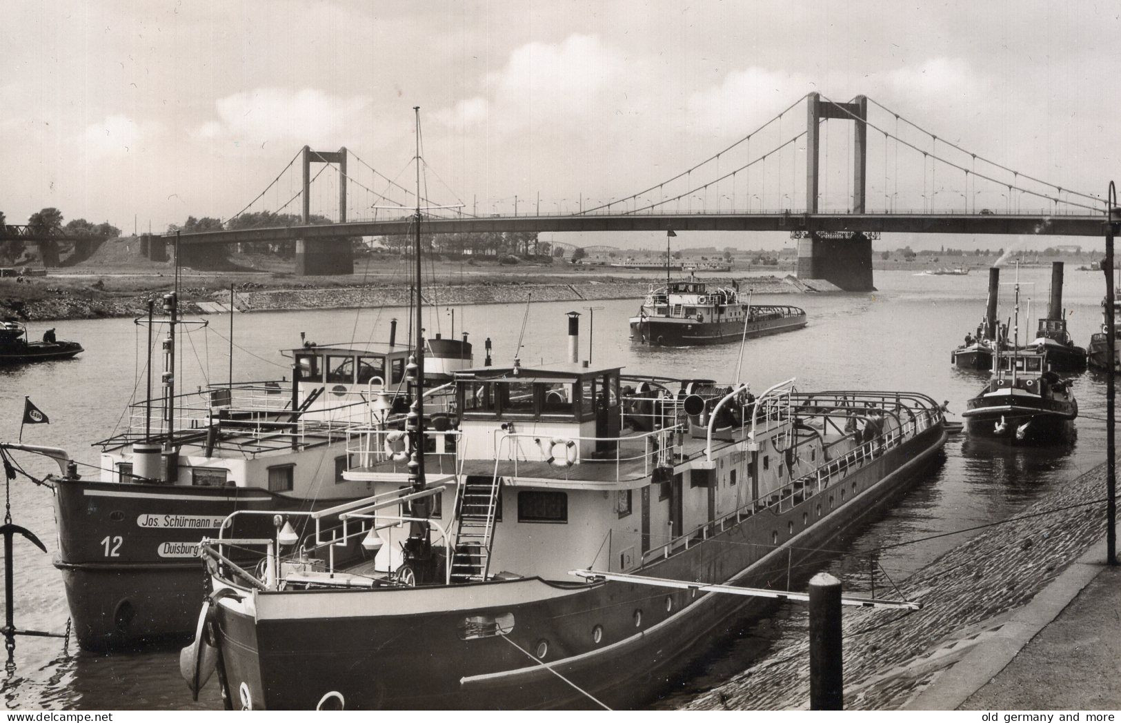 Duisburg Hafen Karte Von 1958 - Cargos