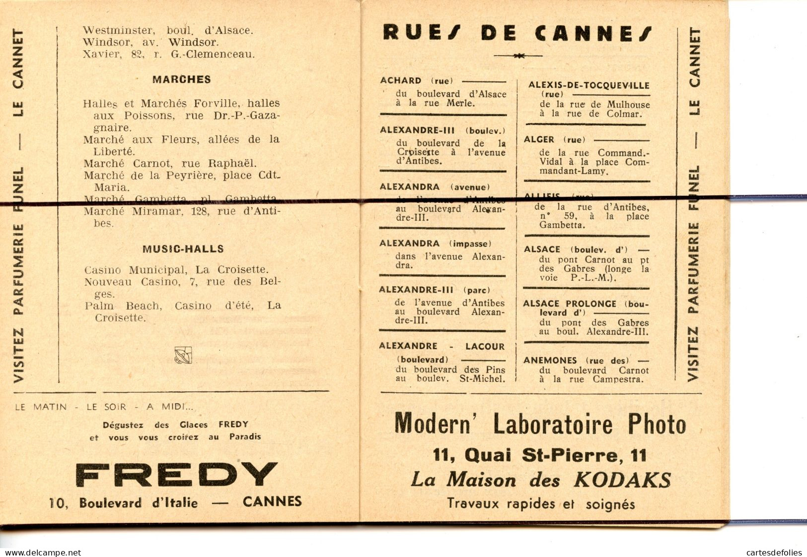 Livret. CANNES Sous La Main, Le Cicérone, Transports, Commerces, Rue De Cannes, Garage De Lorraine - Zonder Classificatie