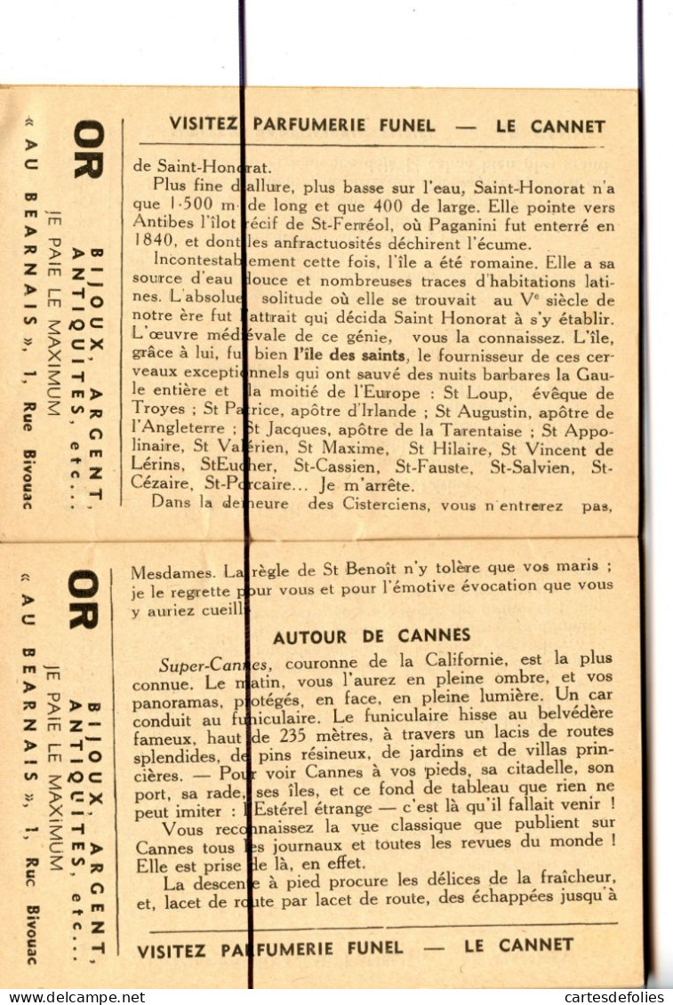 Livret. CANNES Sous La Main, Le Cicérone, Transports, Commerces, Rue De Cannes, Garage De Lorraine - Zonder Classificatie