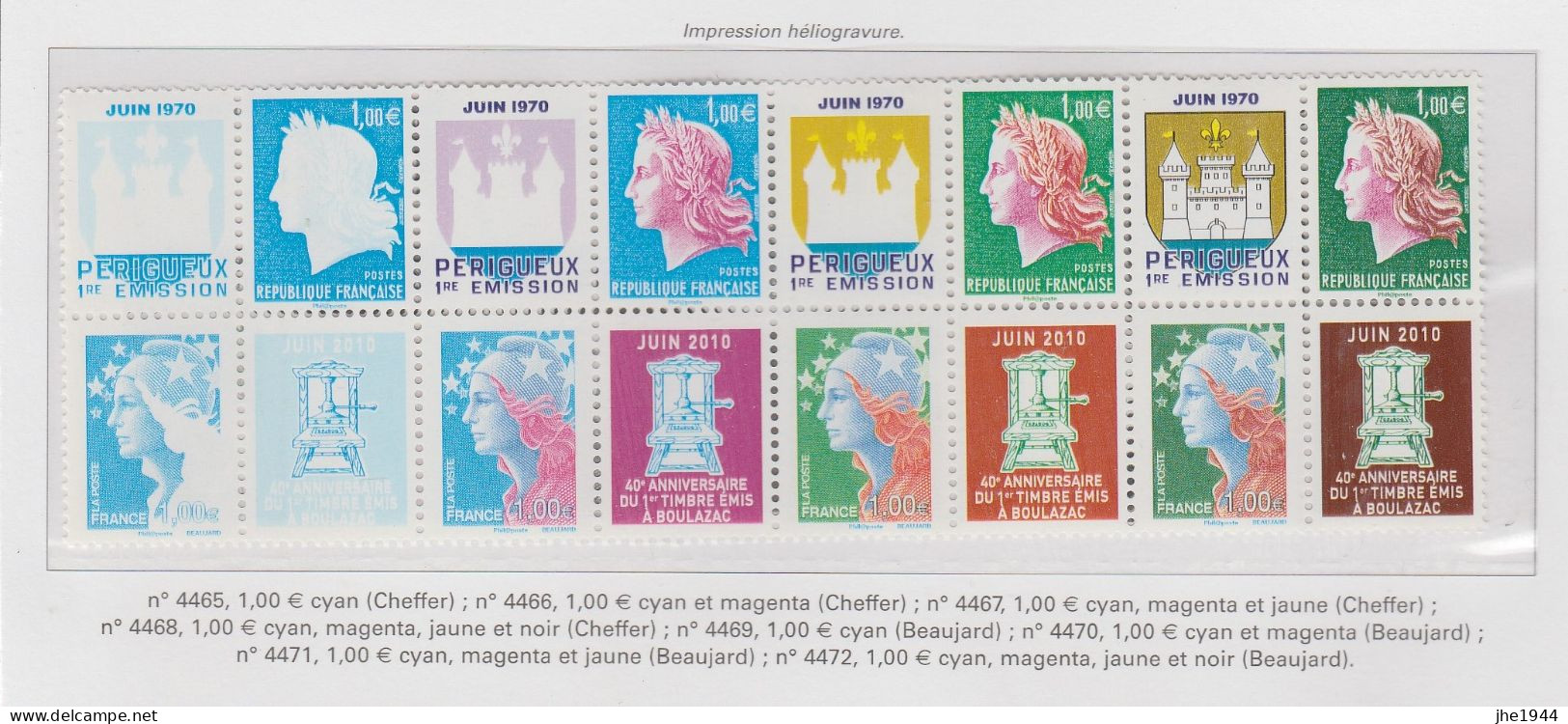 France N° 4459 à 4472 ** Série Compléte De 14 Valeurs - Unused Stamps