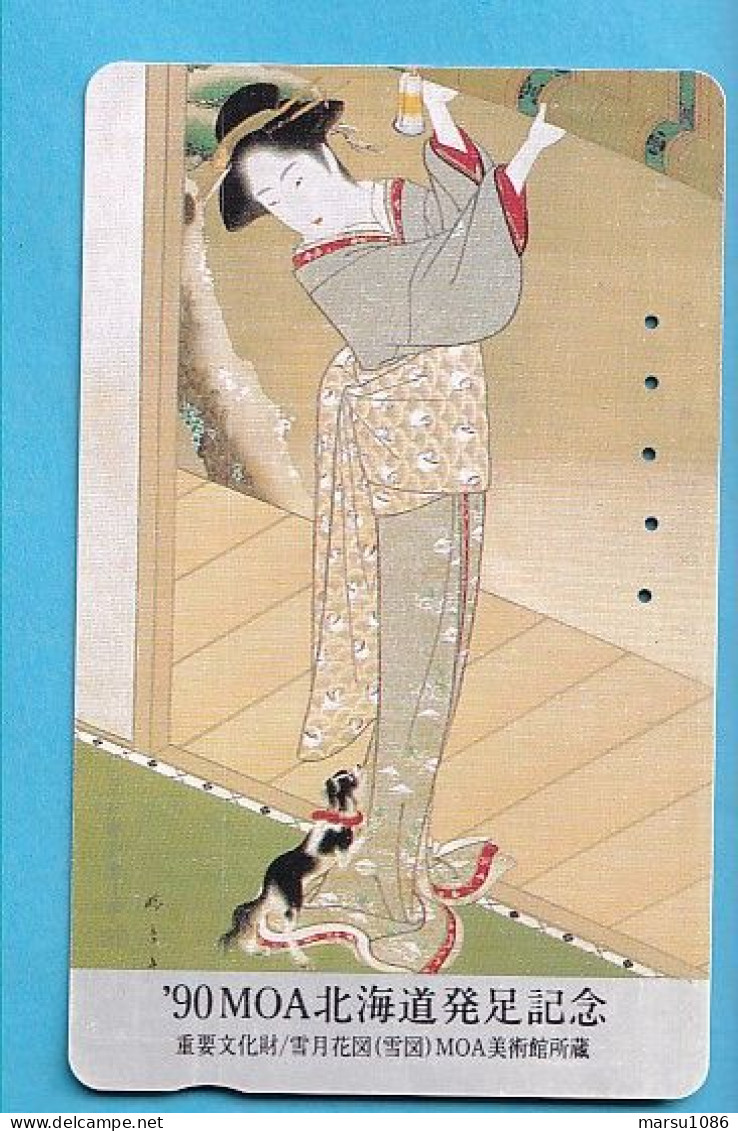 Japan Telefonkarte Japon Télécarte Phonecard -  Girl Frau Women Femme Geisha - Werbung