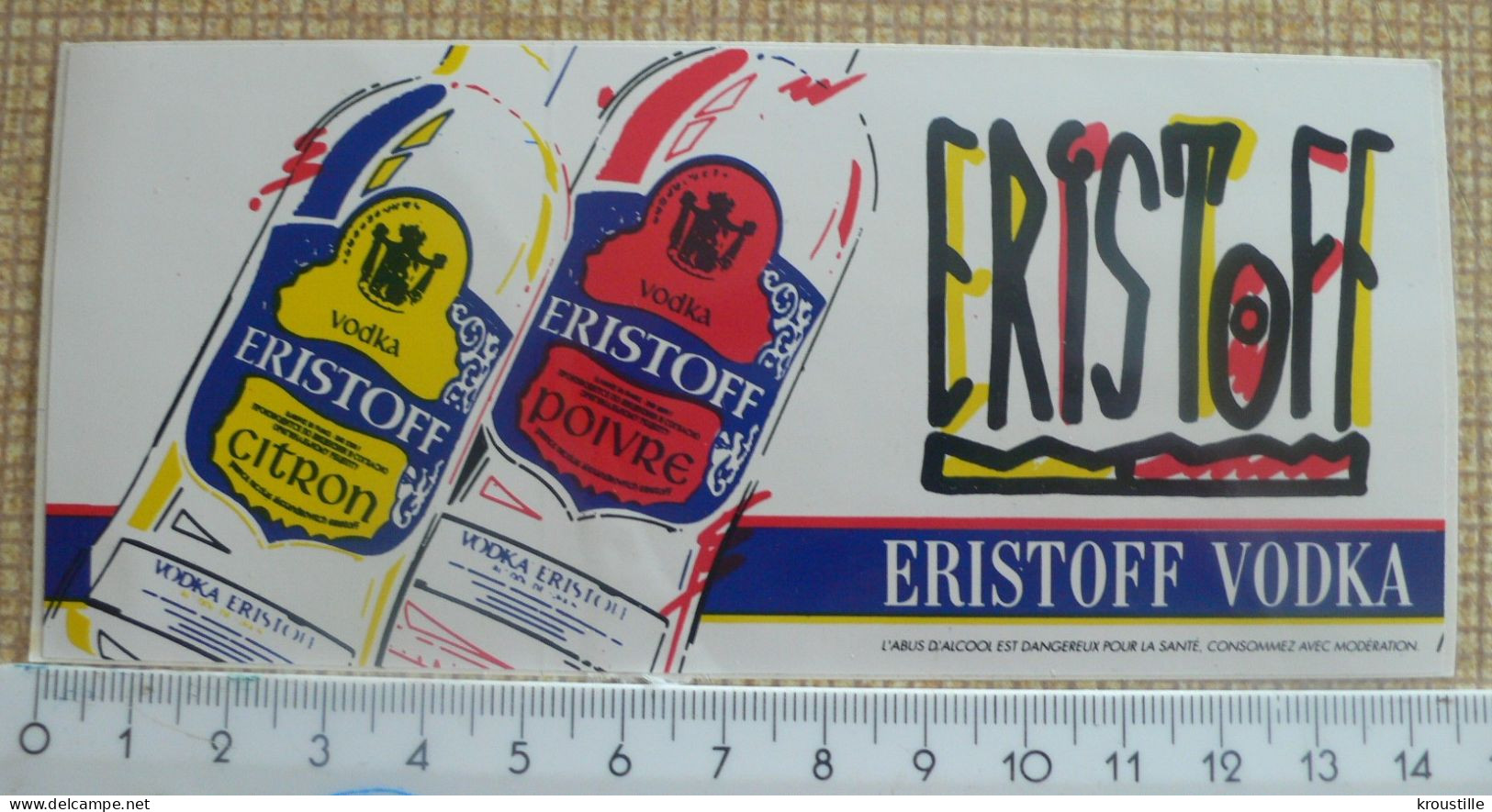 AUTOCOLLANT ERISTOFF VODKA - Stickers