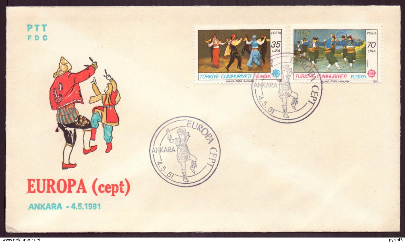 Turquie, FDC, Enveloppe Du 4 Mai 1981 à Ankara " Europa " - Andere & Zonder Classificatie