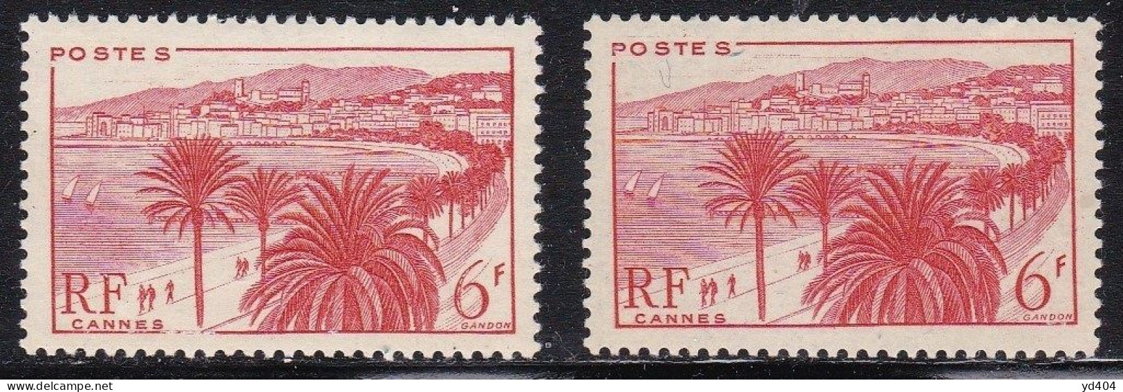 FR7139C - FRANCE – 1947 – CANNES - Y&T # 777(x2) MNH - Ungebraucht