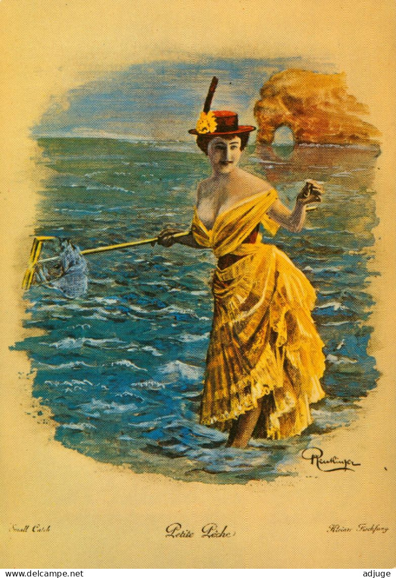 CPM* Nos Jolies Baigneuses 1900  D'après REUTLINGER _ "Petite Pêche" Pêche à La Crevette Sur La -Imagerie Belle époque * - Pin-Ups