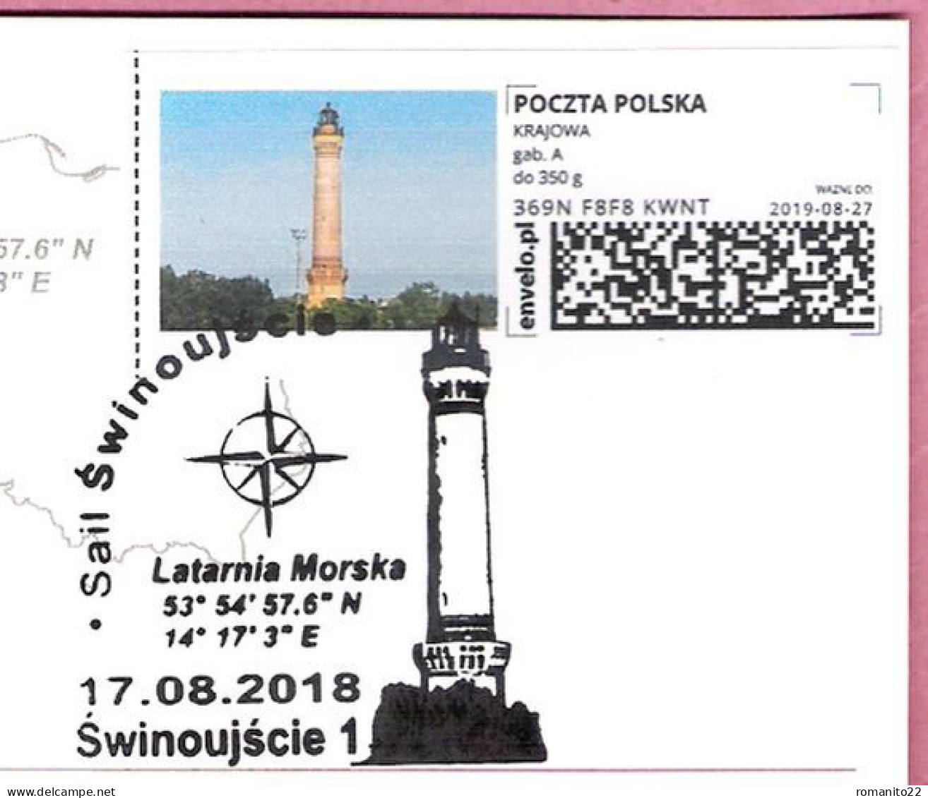 Poland 2018, SWINOUJSCIE Postcard Lighthouse Vuurtoren Phare Fyr Faro Leuchtturm, LIMITED EDITION - Vuurtorens