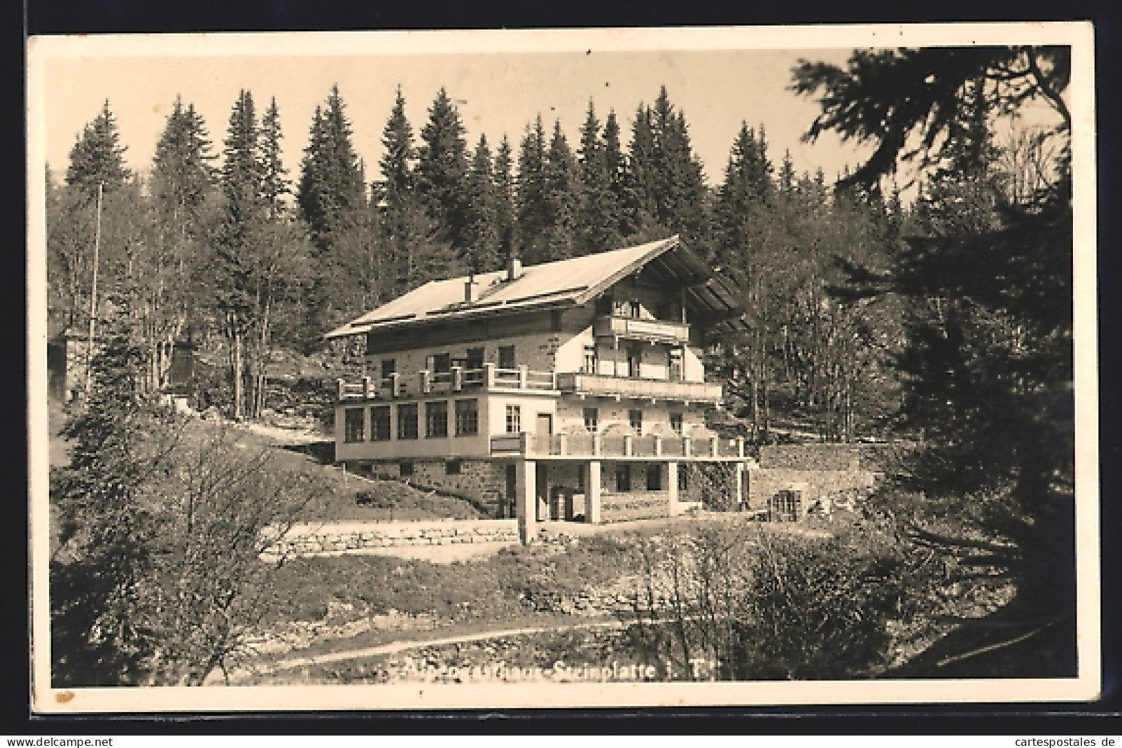 AK Waidring /Tirol, Alpengasthaus Steinplatte J. Köck  - Altri & Non Classificati