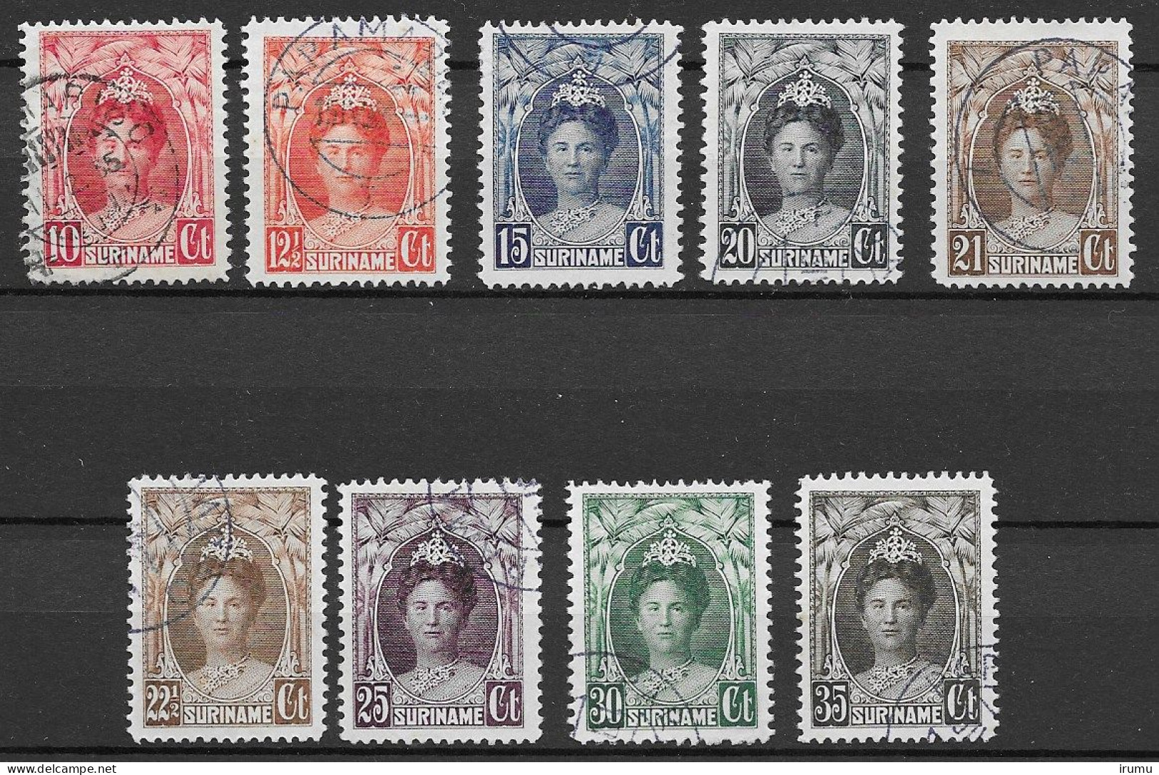 Suriname 1927, NVPH 118-26, Kw 45 EUR (SN 2904) - Surinam ... - 1975