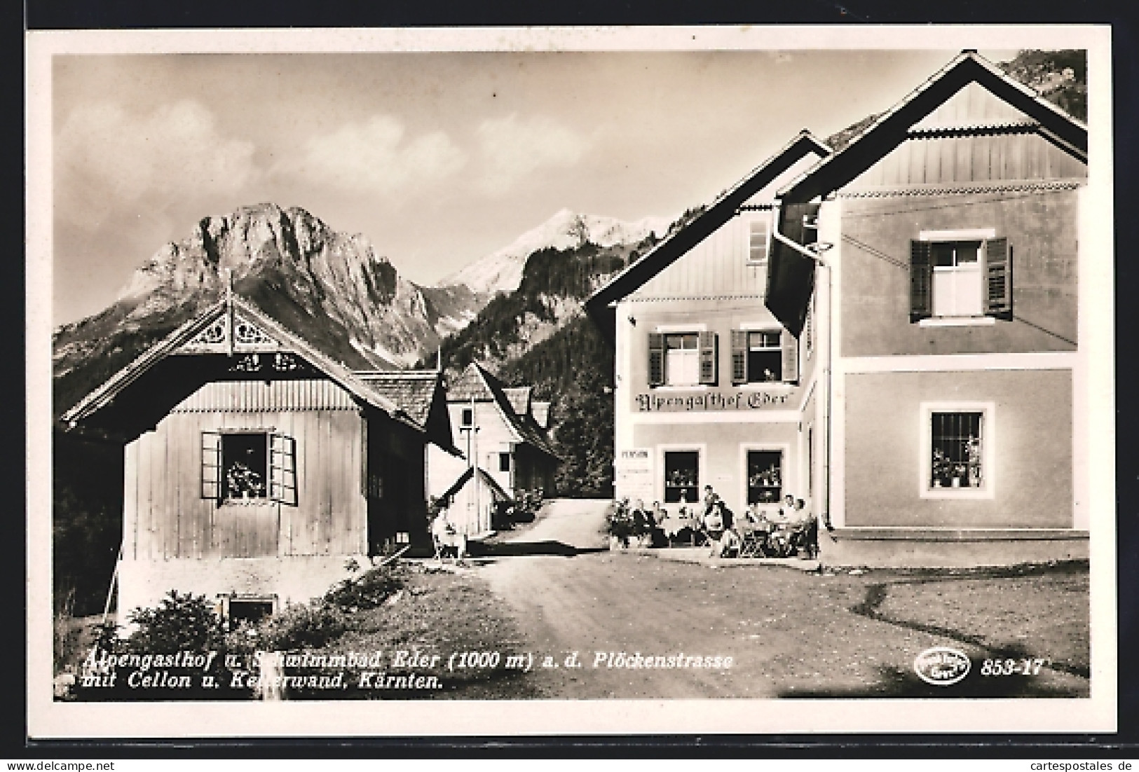 AK Kötschach-Mauthen /Kärnten, Alpengasthof Eder An Der Plöckenstrasse  - Otros & Sin Clasificación