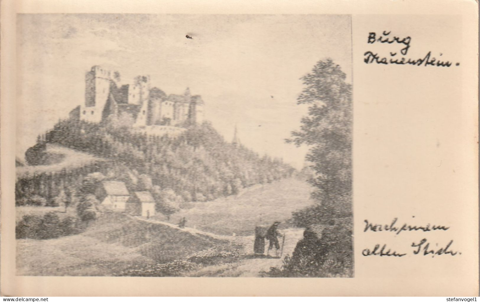 Frauenstein/E. 1954    Burg/alter Stich - Frauenstein (Erzgeb.)