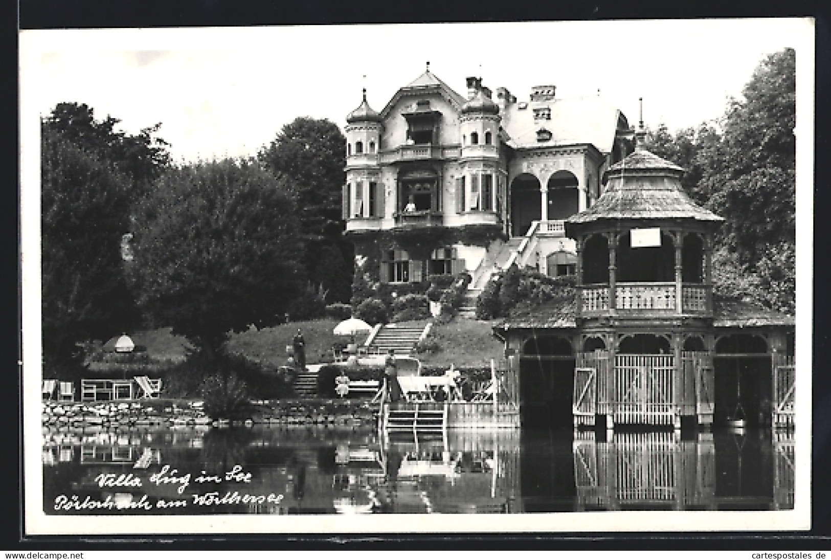 AK Pörtschach Am Wörthersee, Villa Lug In See, Vom Wasser Gesehen  - Autres & Non Classés