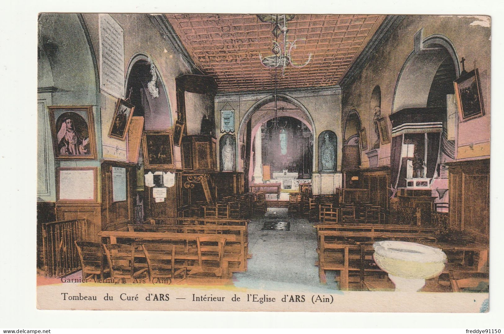 01 . Ars . Intérieur De L'église . Tombeau Du Curé D'Ars 1937 - Ars-sur-Formans