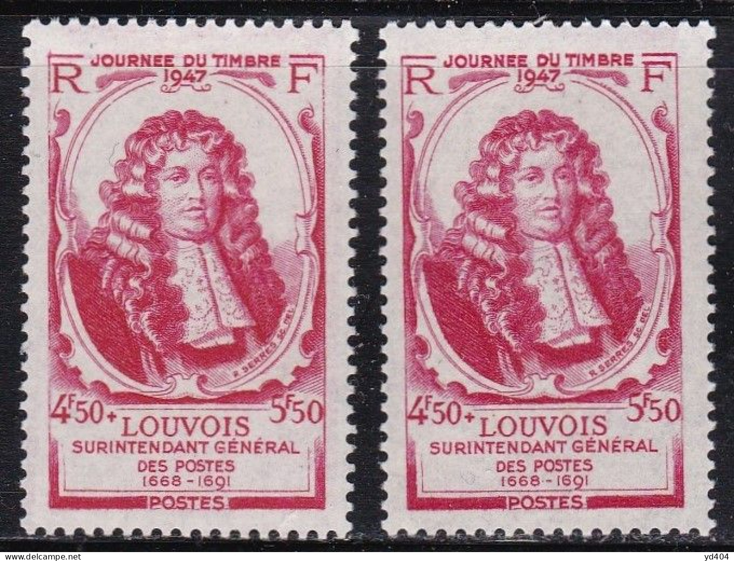 FR7139D - FRANCE – 1947 – POST DAY - Y&T # 779(x2) MNH - Nuevos