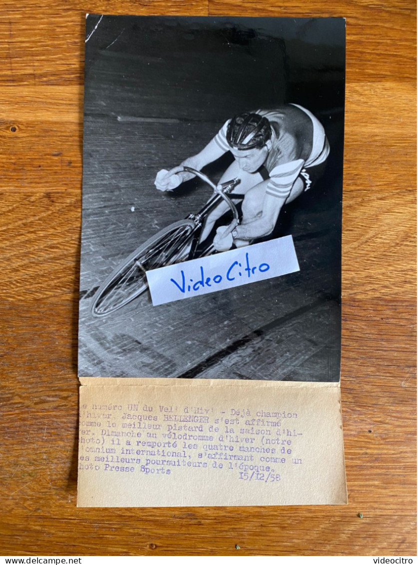 Cyclisme - Jacques Bellenger - 1958- Tirage Argentique Original - Cycling