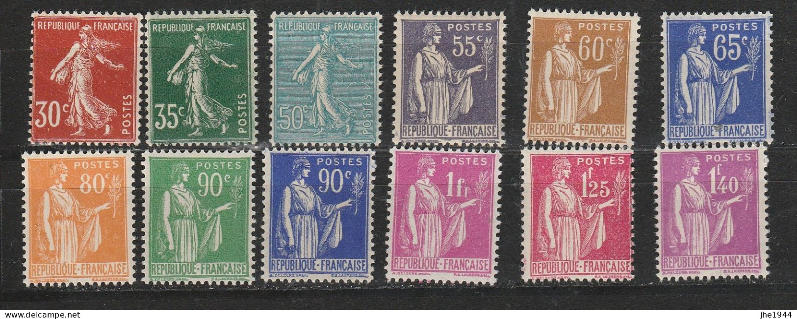 France N° 360 à 371** Série Compléte 12 Valeurs - Unused Stamps