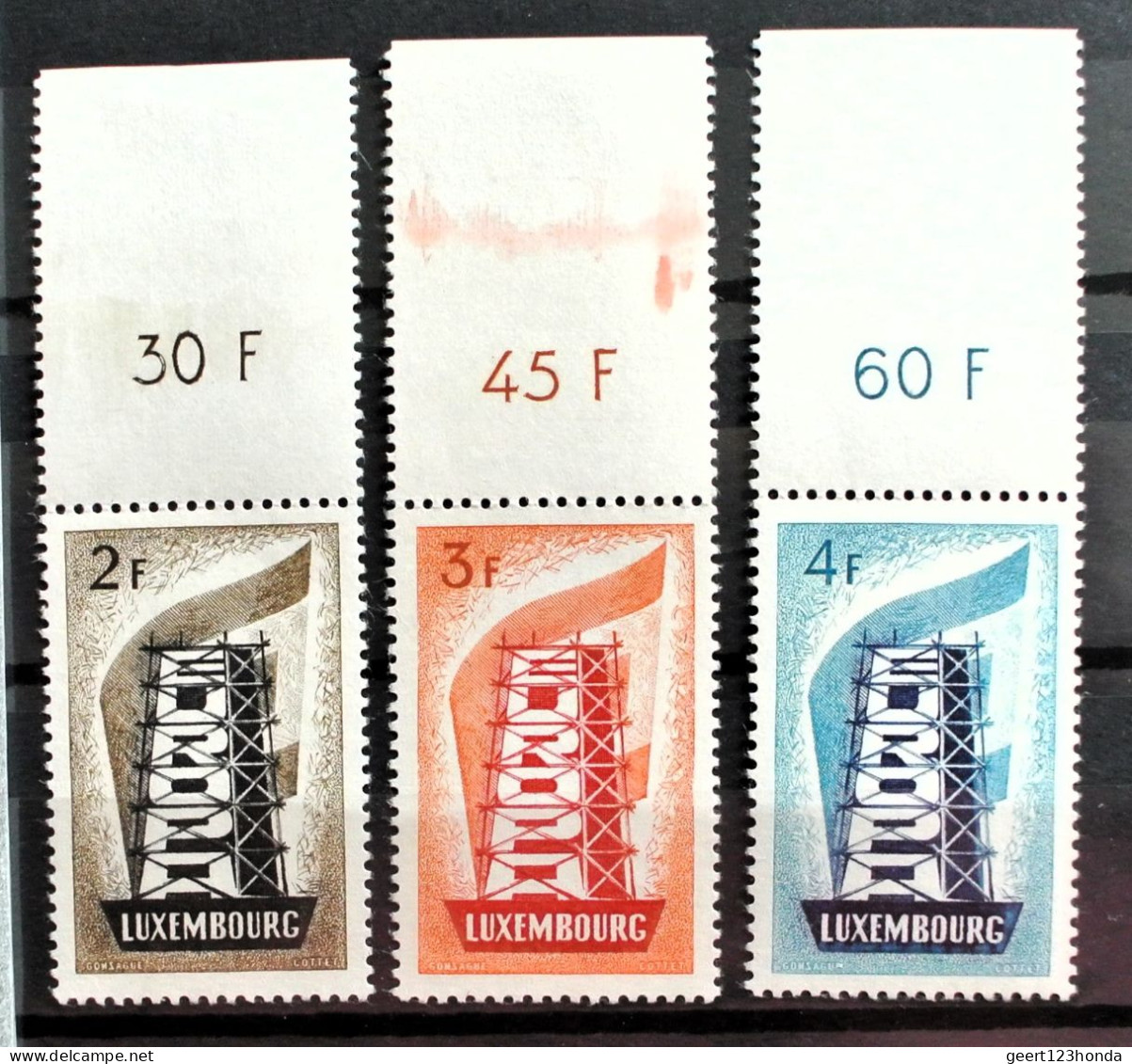 LUXEMBURG 1956 " EUROPA CEPT" Michelnr 555/557sehr Schon Postfrisch € 200,00 - Unused Stamps