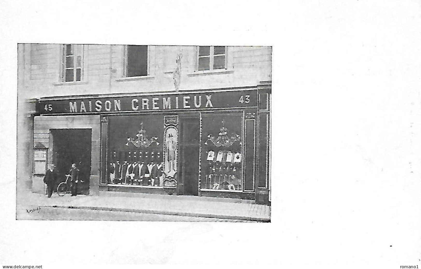 37)   TOURS  - Maison CREMIEUX  45 / 43 Rue Nationale - Tours