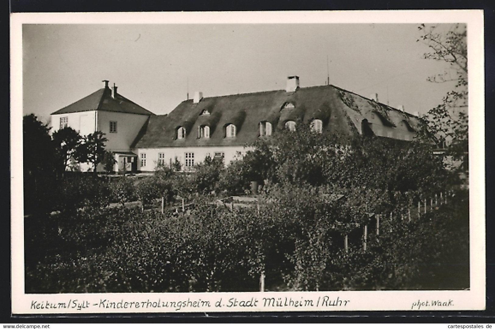 AK Keitum /Sylt, Kindererholungsheim Der Stadt Mülheim /Ruhr  - Sylt