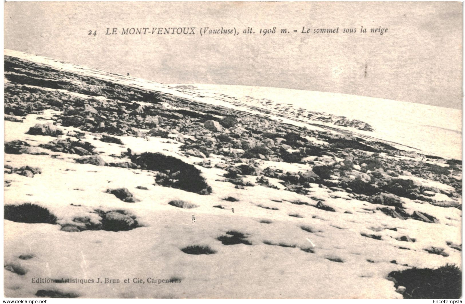 CPA Carte Postale France Mont Ventoux Sommet Sous La Neige   VM80259 - Otros & Sin Clasificación