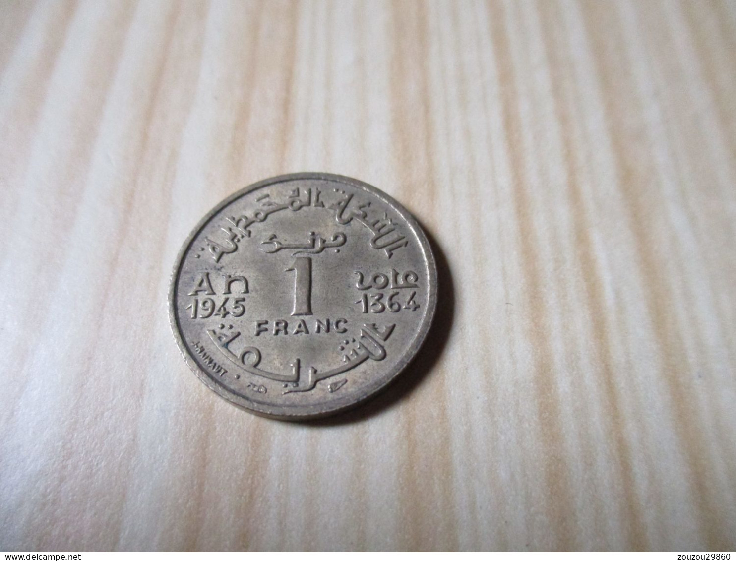 Maroc - 1 Franc Mohammed V 1945.N°747. - Marruecos