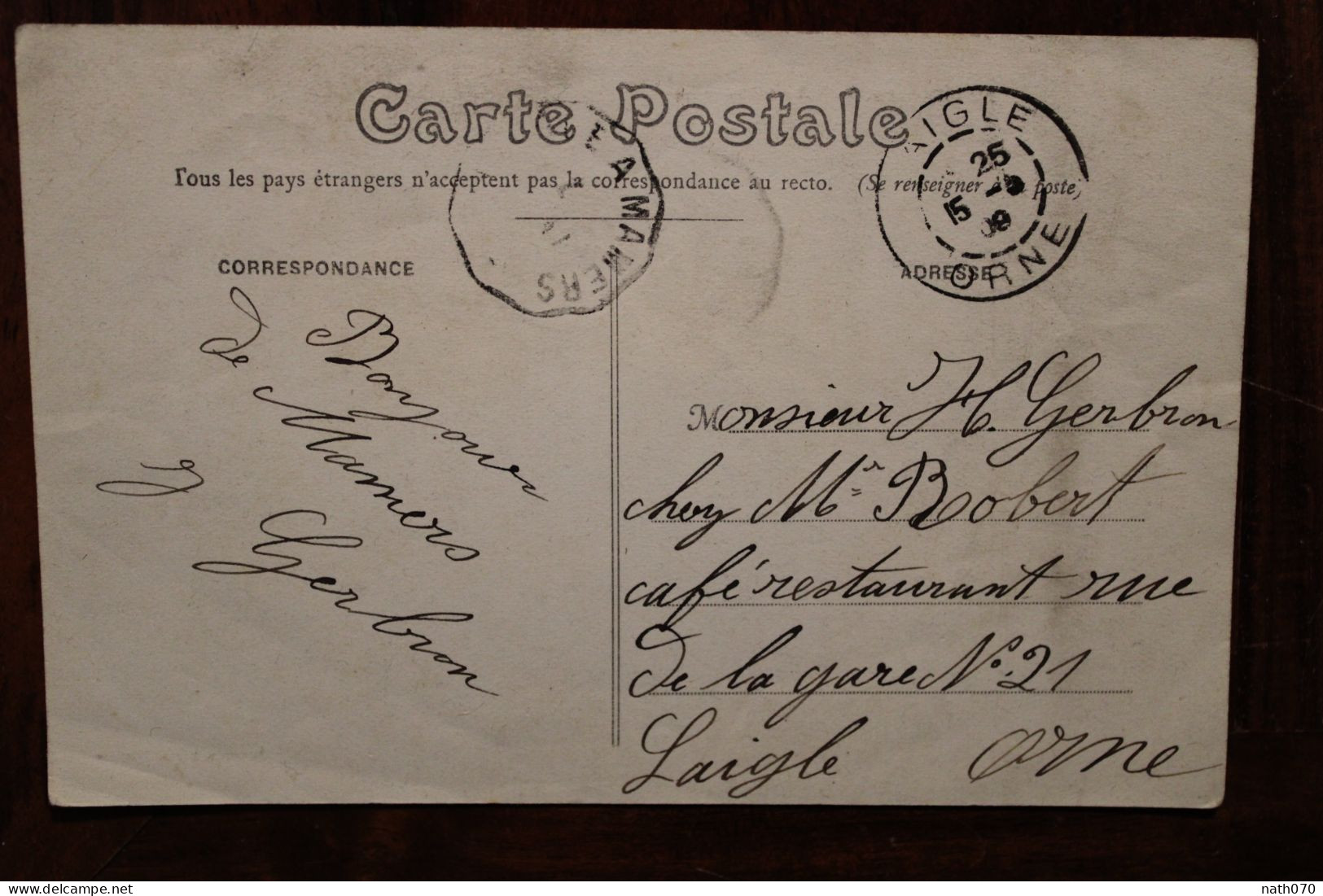 CPA AK 1909 Rue Ledru Rollin Mamers Sarthe Animée Voyagée Laigle - Mamers